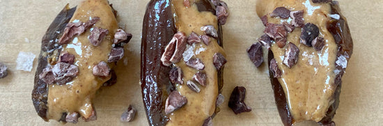 Nut butter-filled dates