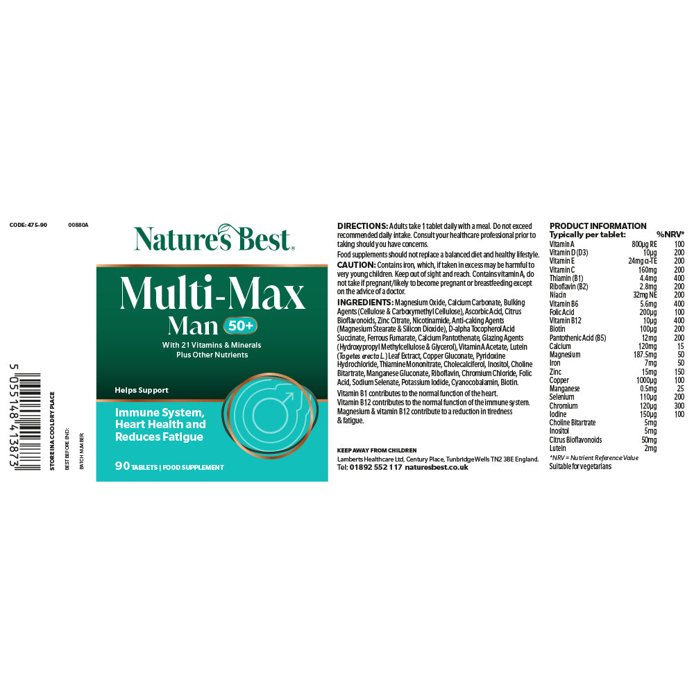 Multi-Max Man 50+ Multivitamin