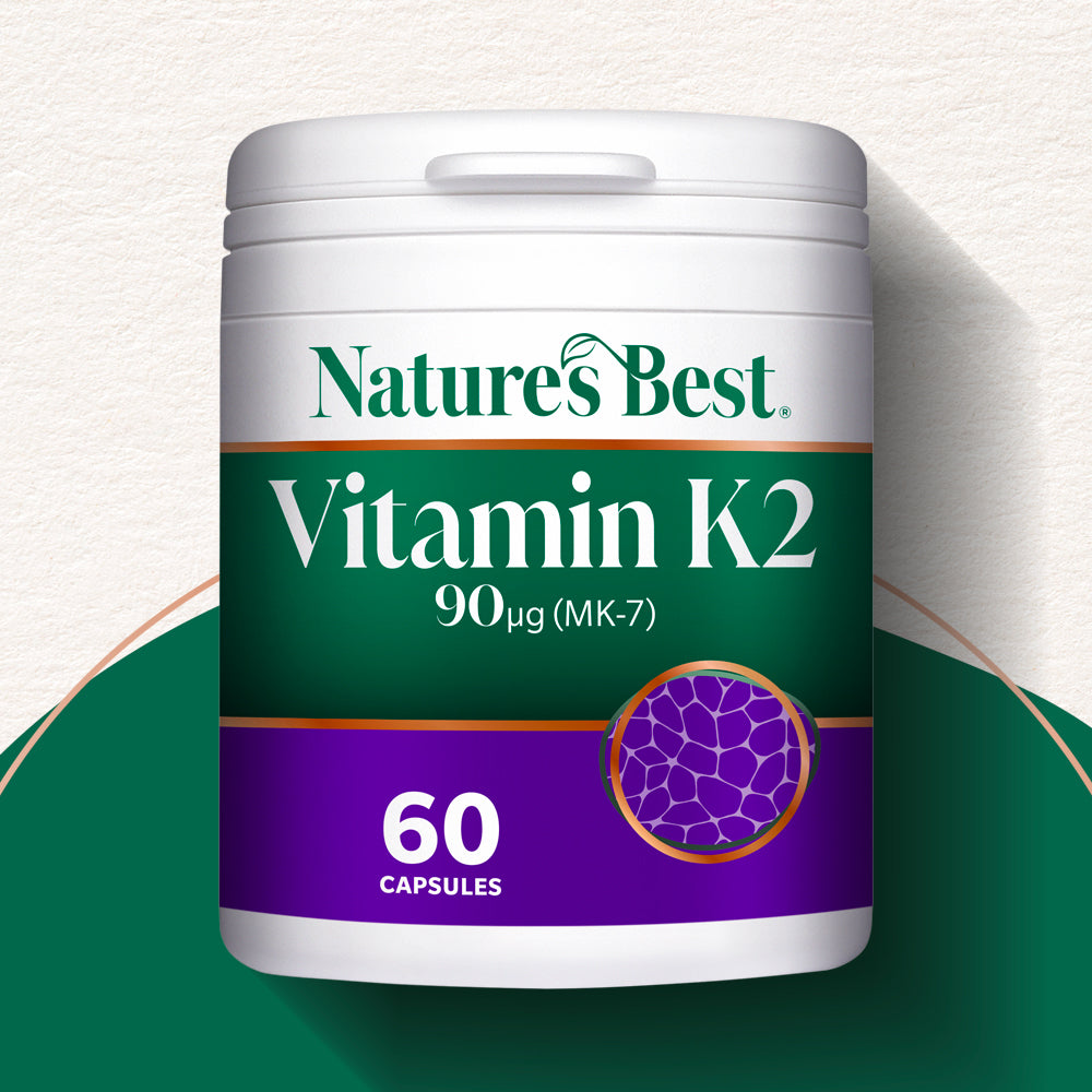 Nature's Best Vitamin K2 supplement container on a white background