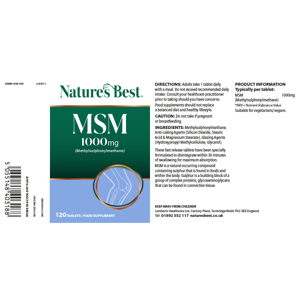 MSM 1000mg