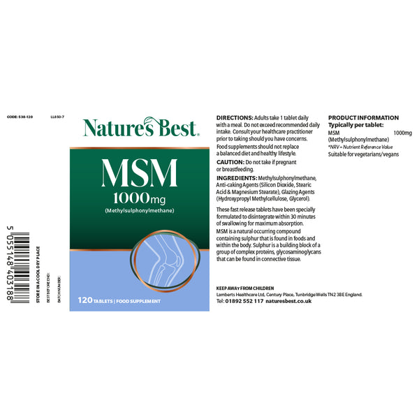 MSM 1000mg