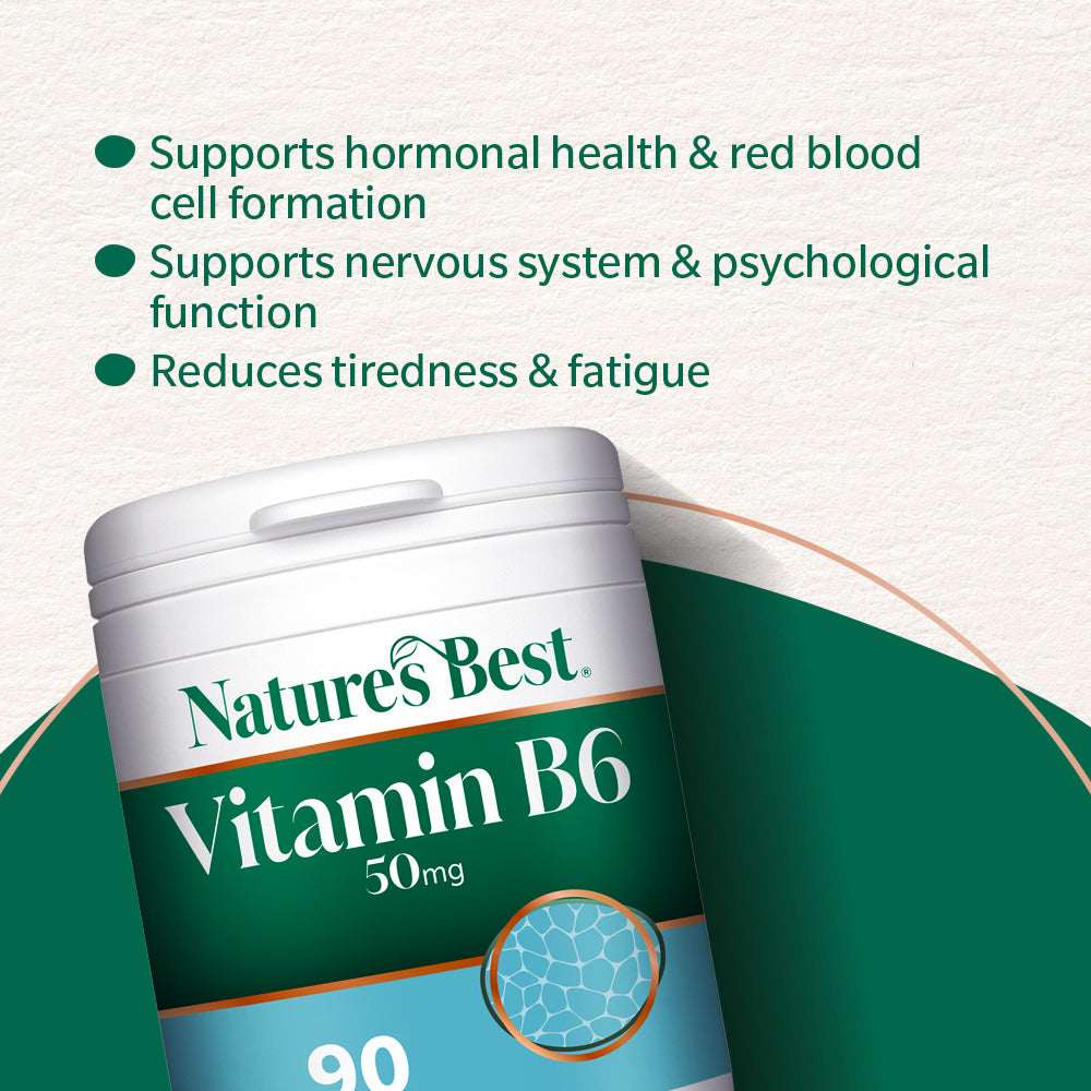 Vitamin B6 (Pyridoxine) 50mg