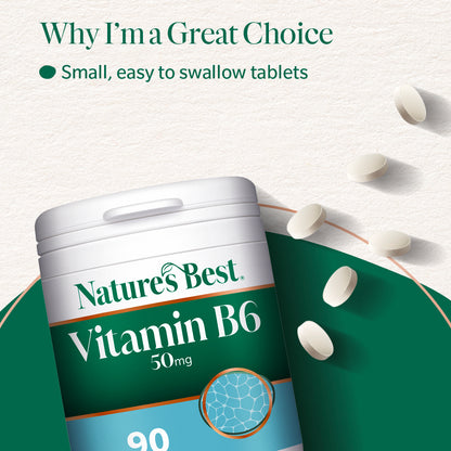Vitamin B6 (Pyridoxine) 50mg