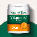 Nature's Best Vitamin C 500mg Time Release supplement container on a white background