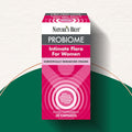 Nature's Best Probiome Intimate Flora for Women packaging on a white and green background