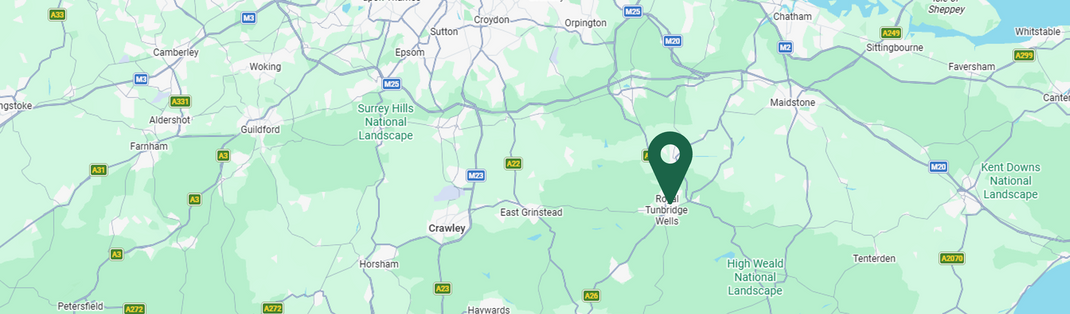 Map of a region with a pin indicating a location.