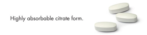 Highly absorbable citrate form.