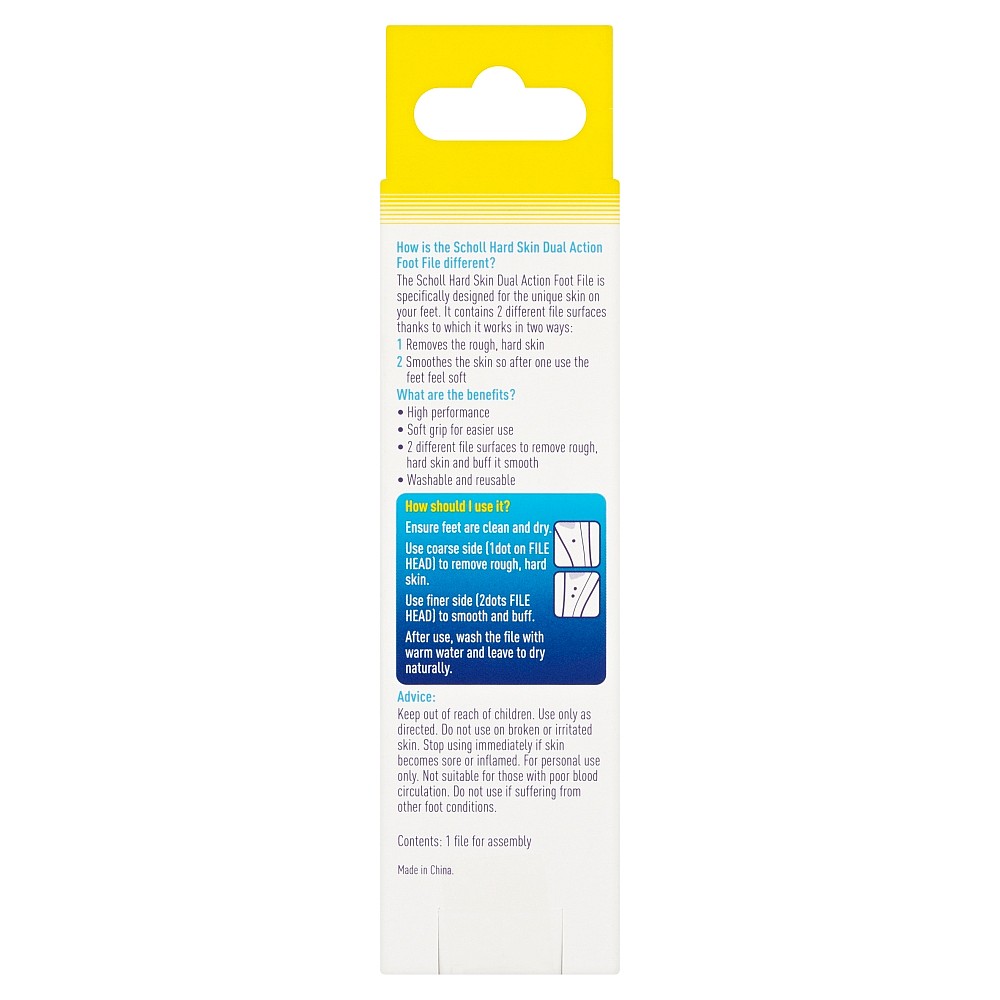 Scholl Hard Skin Dual Action Foot File - Nature's Best Pharmacy