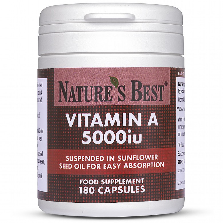 Vitamin A 5000Iu High Strength 180 Capsules