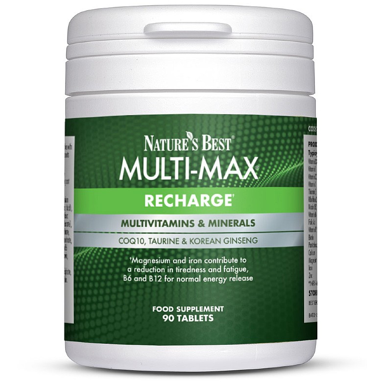 Multimax® Recharge, An Energy Support Multivitamin & Mineral 90 Tablets