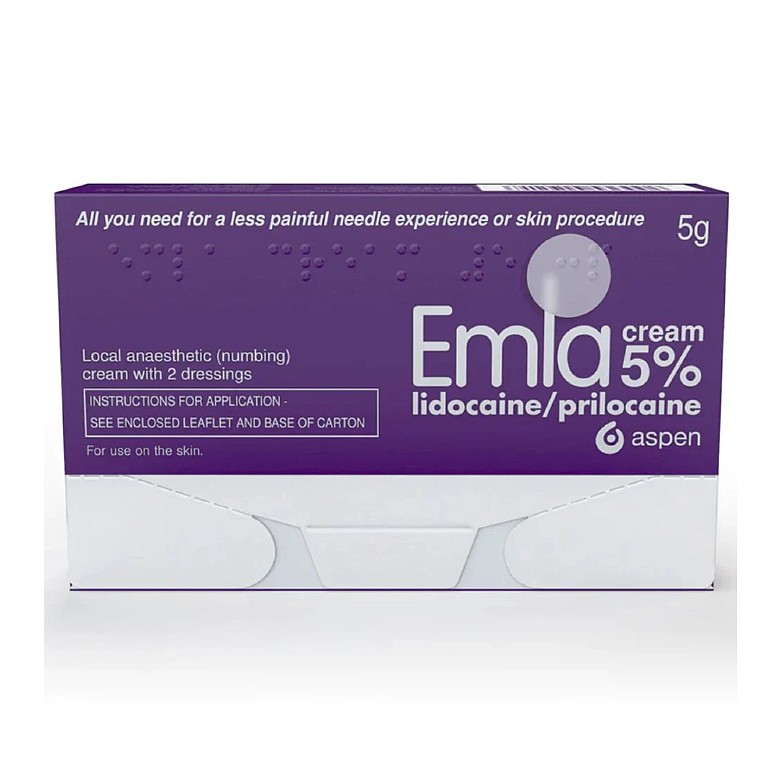 Emla Cream 5% 5G With 2X Dressing