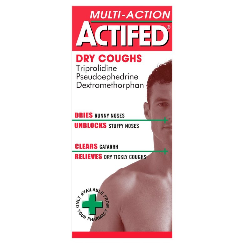 Actifed Multiaction Dry Coughs Liquid 100Ml