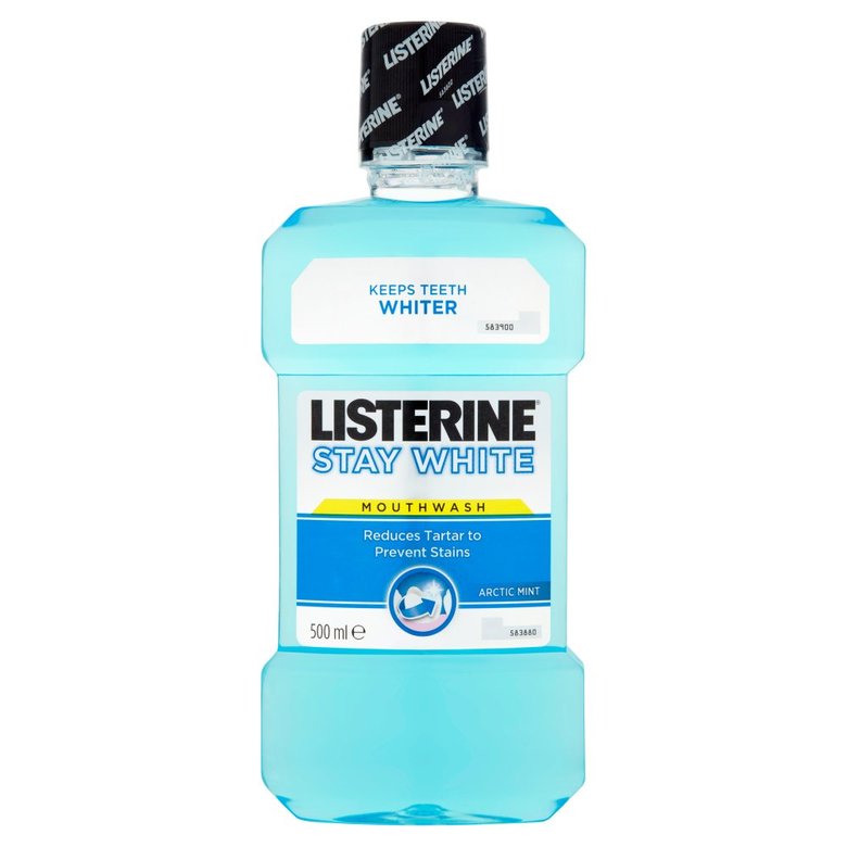 Listerine Stay White Mouthwash - 500ml-Nature's Best Pharmacy