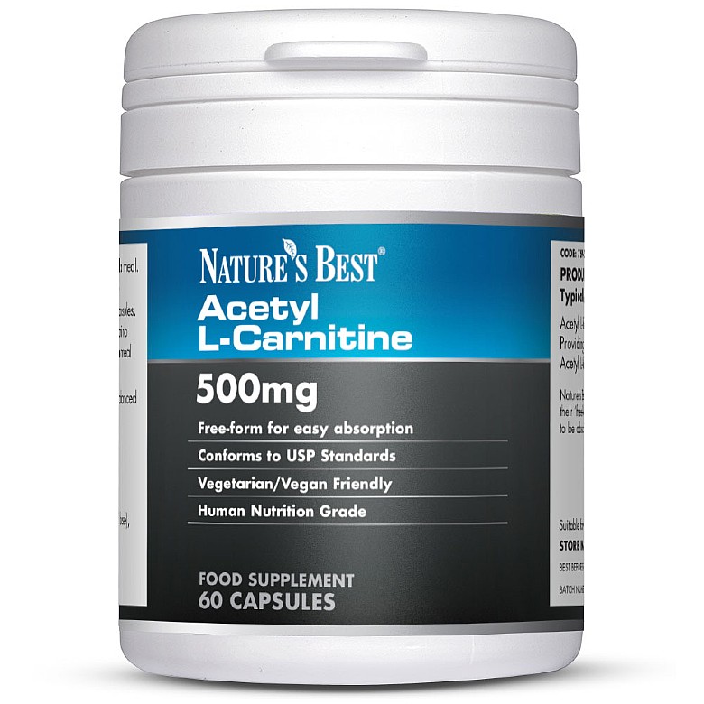 Acetyl Lcarnitine 500Mg 60 Capsules