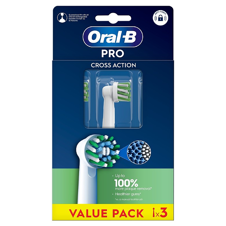 Oralb Pro Cross Action Toothbrush Heads